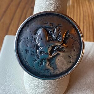 Silpada  Roman Coin sterling ring